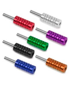 Rehab Ink 7 Chromatic Color Aluminum Ribbed Tattoo Machine Grips