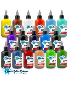 StarBrite Colors 17 Most Used Colors Sterile Tattoo Ink 1 oz