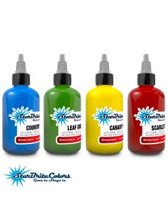 StarBrite Colors Tattoo Ink - Primary Color Set - Red Green Blue Yellow - 1 oz