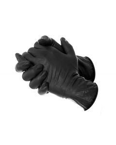 AmeriGrip Black Nitrile Tattoo & Piercing Gloves (Size: Large) - Box of 100