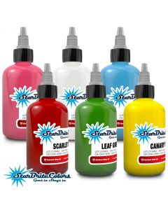 StarBrite Colors TOP 6 PRIMARY Color Sterile Tattoo Ink 1/2 OZ